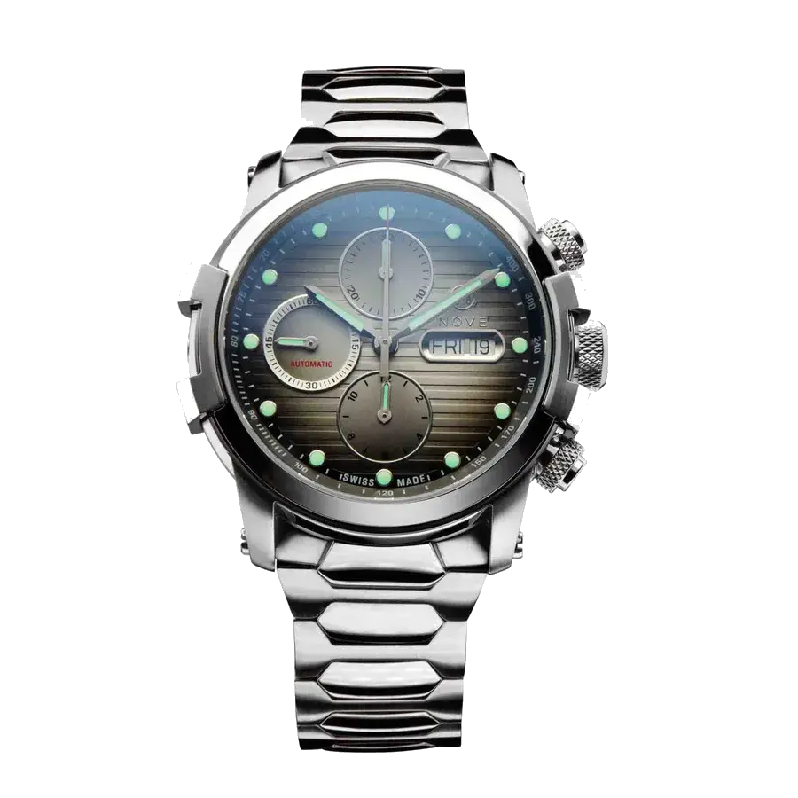 Nove Modena 500 Automatic Chrono Gray SS, reference O001-02