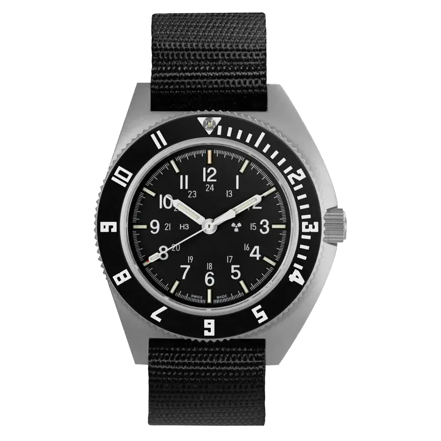 Marathon Swiss 41mm Automatic (No-Date) Navigator on Ballistic Nylon, reference WW194029SS-0801