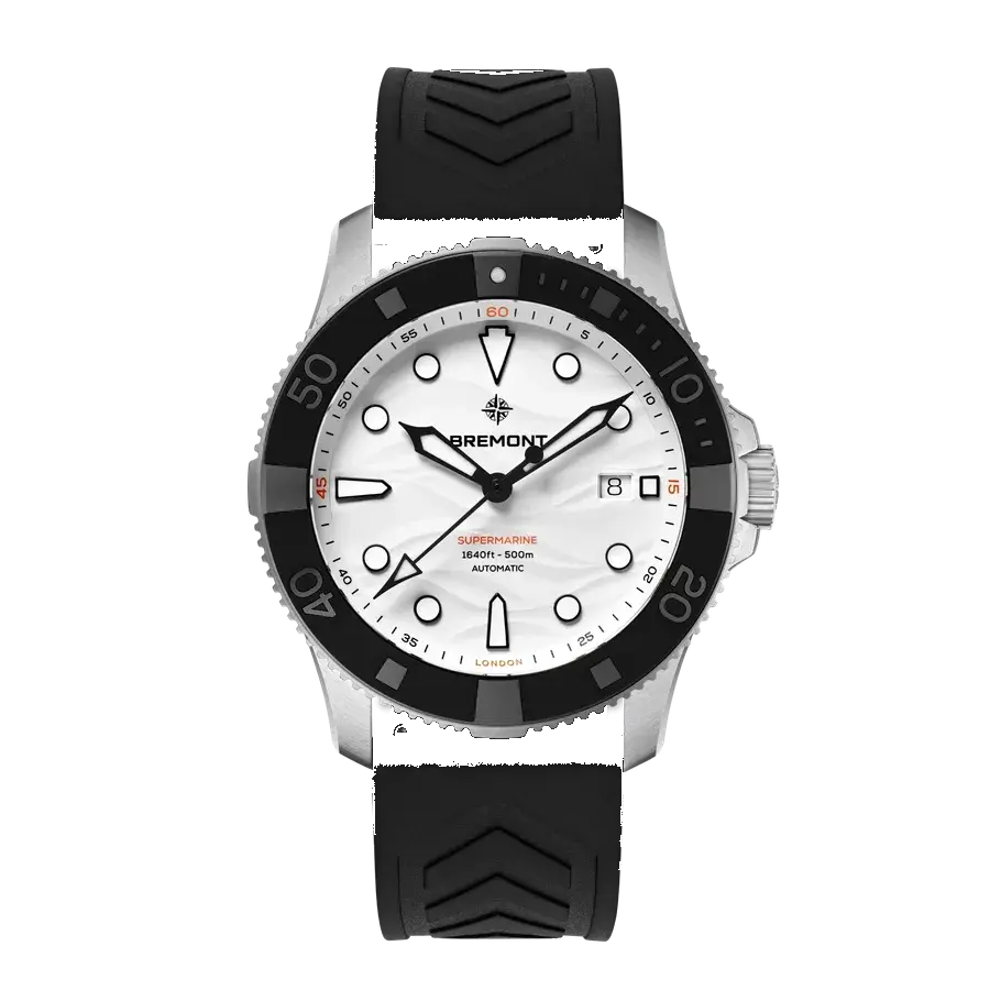 Bremont Supermarine 500m, Polar White, reference SM43-DT-SS-WH-R-S
