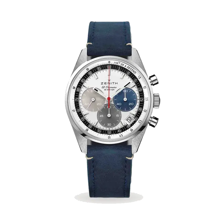 Zenith Chronomaster EP Original | 38mm, Steel, Leather, Silver Dial, reference