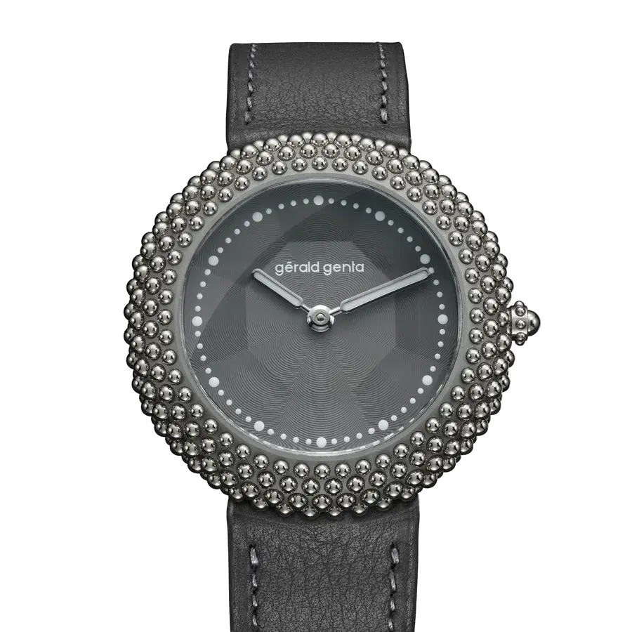 Gerald Genta Gentissima Oursin 36 Anthracite | 36mm, Grade 5 titanium and white gold, Women's Watch, reference 