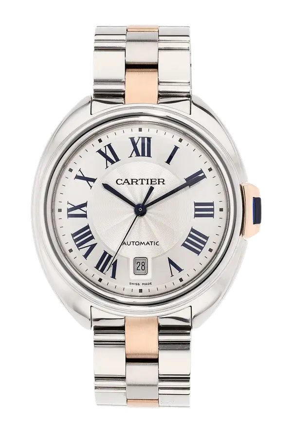 Cartier Cle Rose Gold and Stainless Steel Automatic, reference VCA19046