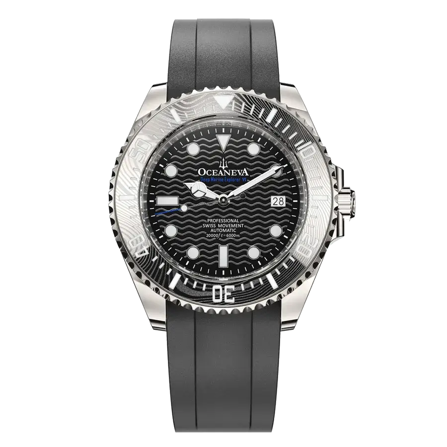 Oceaneva 6000m Deep Marine Explorer VI Grade 5 Titanium Automatic Black Limited Edition, reference VI200BKWVDMNT