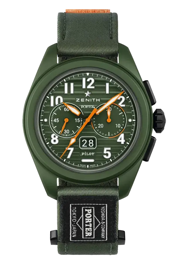 Zenith Pilot Big Date Flyback Ceramic Porter Yoshida Limited Edition, reference 49.4001.3652/63.I001