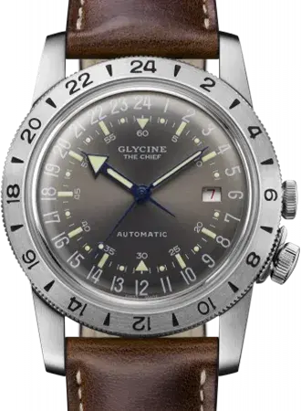 Glycine Airman “The Chief” Purist Grey, reference GL0412/GL