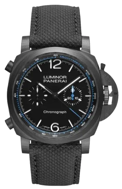 Panerai Luminor Chronograph Carbotech | 44mm, Carbotech, CANVAS, Black Dial, reference 