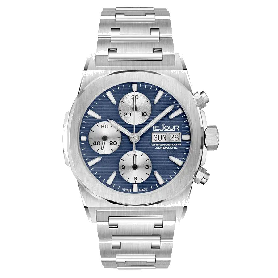 Le Jour Rally Monte-Carlo Automatic Chronograph with Dark Blue Dial, reference LJ-RMC-003