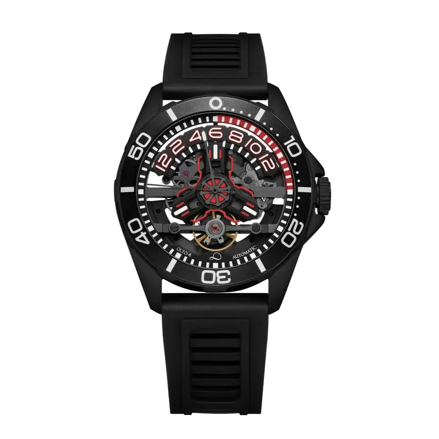Olto-8 Tide X Diving Automatic Rust Red, reference D1-3303-S03