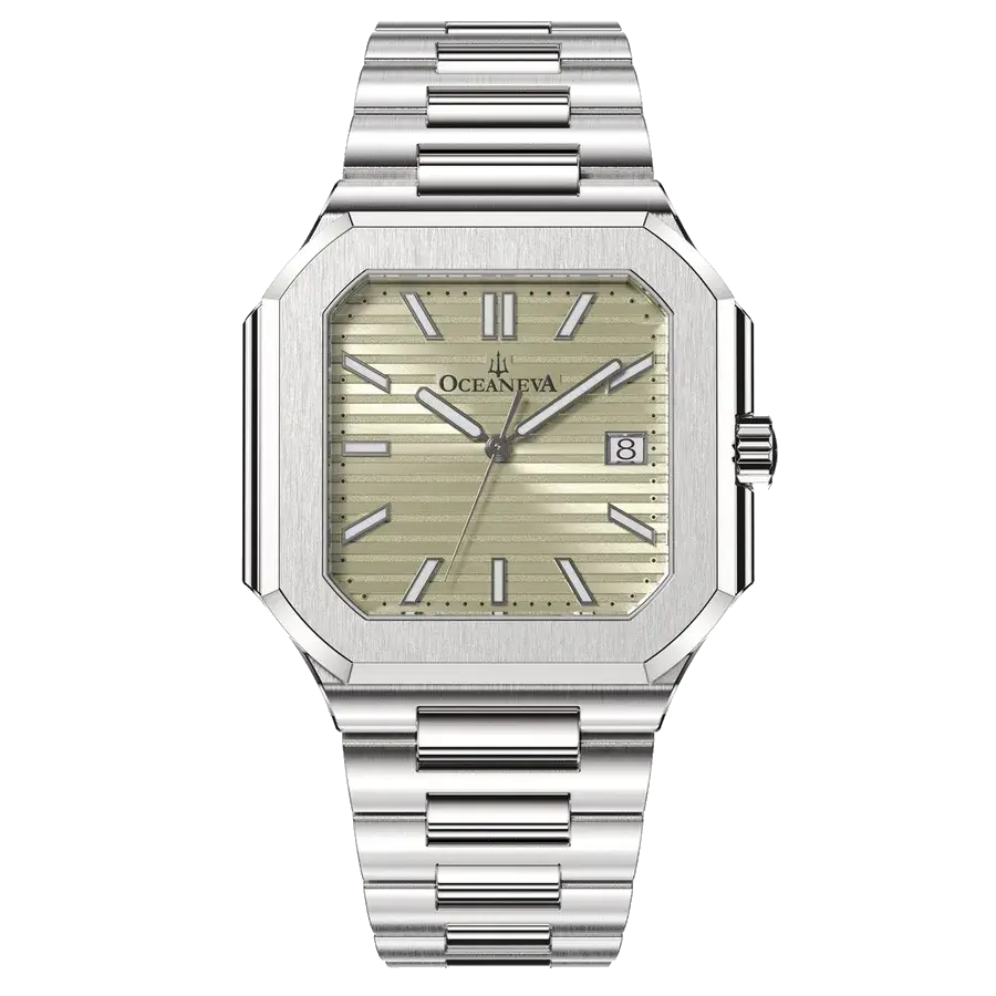 Oceaneva Tenuis Ultra-Thin Swiss Movement Silver Beze | Ivory Dial, reference TNIV200ST
