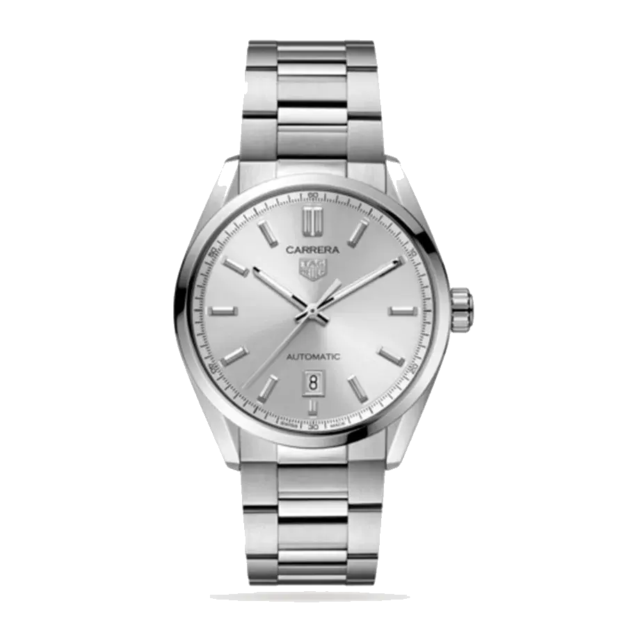 TAG Heuer Carrera Date | 39mm, Steel, Silver Dial, reference 