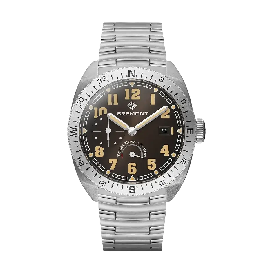 Bremont Terra Nova 40.5 Turning Bezel Power Reserve, reference TN40-PWR-SS-BK-B
