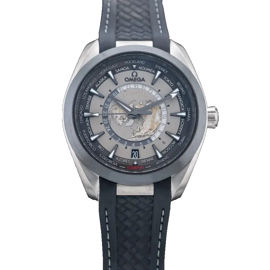 Omega Seamaster Aqua Terra 150M Worldtimer 43mm Black, reference 220.92.43.22.99.001