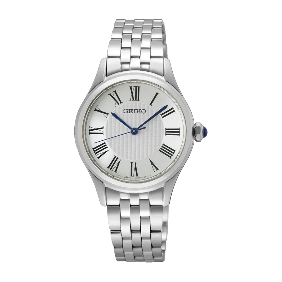 Seiko Essentials SUR609 Sapphire White Dial Quartz Ladies, reference SUR609