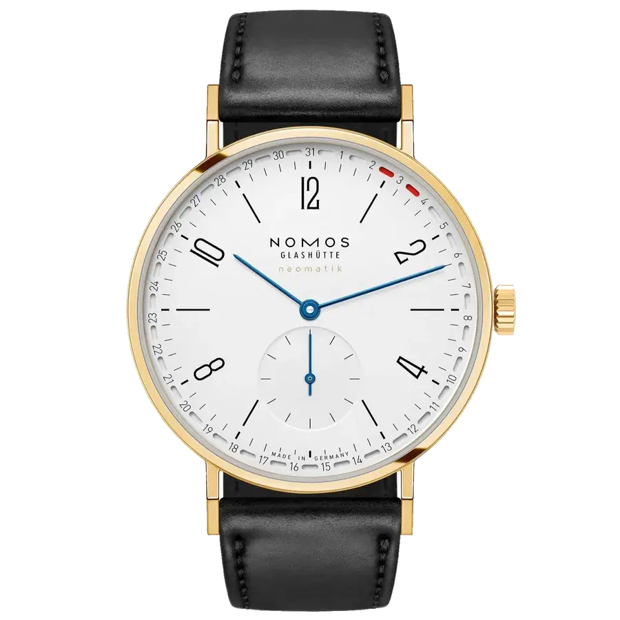 Nomos Glashütte Tangente Gold Neomatik 38 Update, reference 195