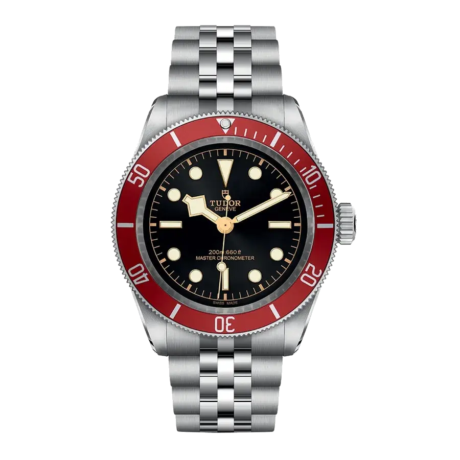 Tudor Black Bay | 41mm, Steel, Black Dial, Red Bezel, reference 