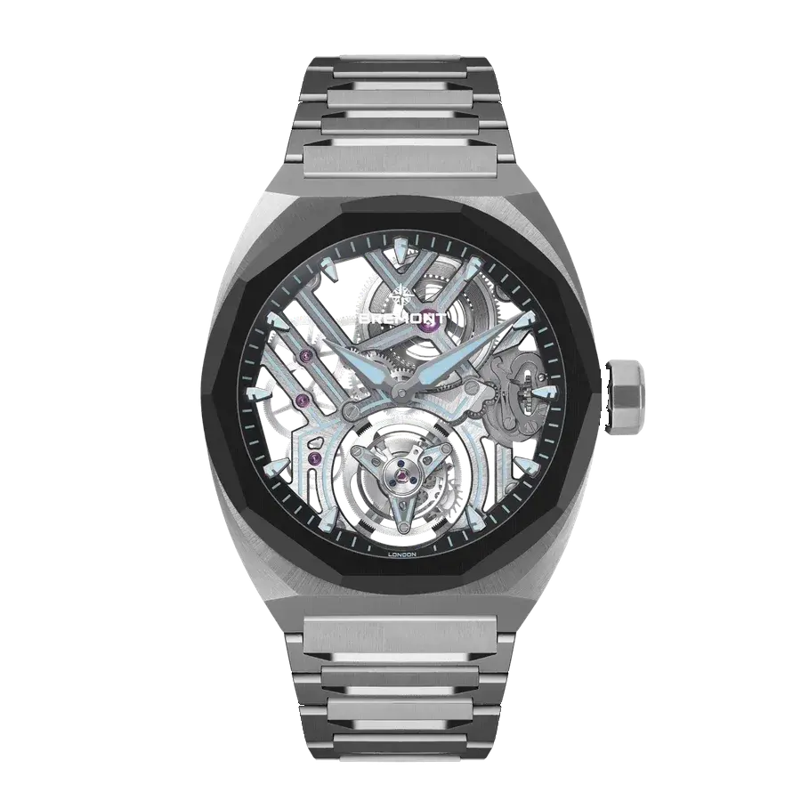 Bremont Supernova 41mm Tourbillon, reference SN41-TOR-SS-ANSKL-B