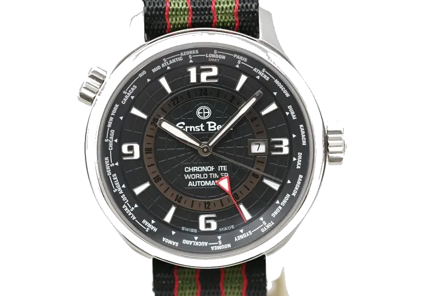 Ernst Benz Pre-Owned Ernst Benz Chronoflite World Timer GMT GC10851, reference 22219