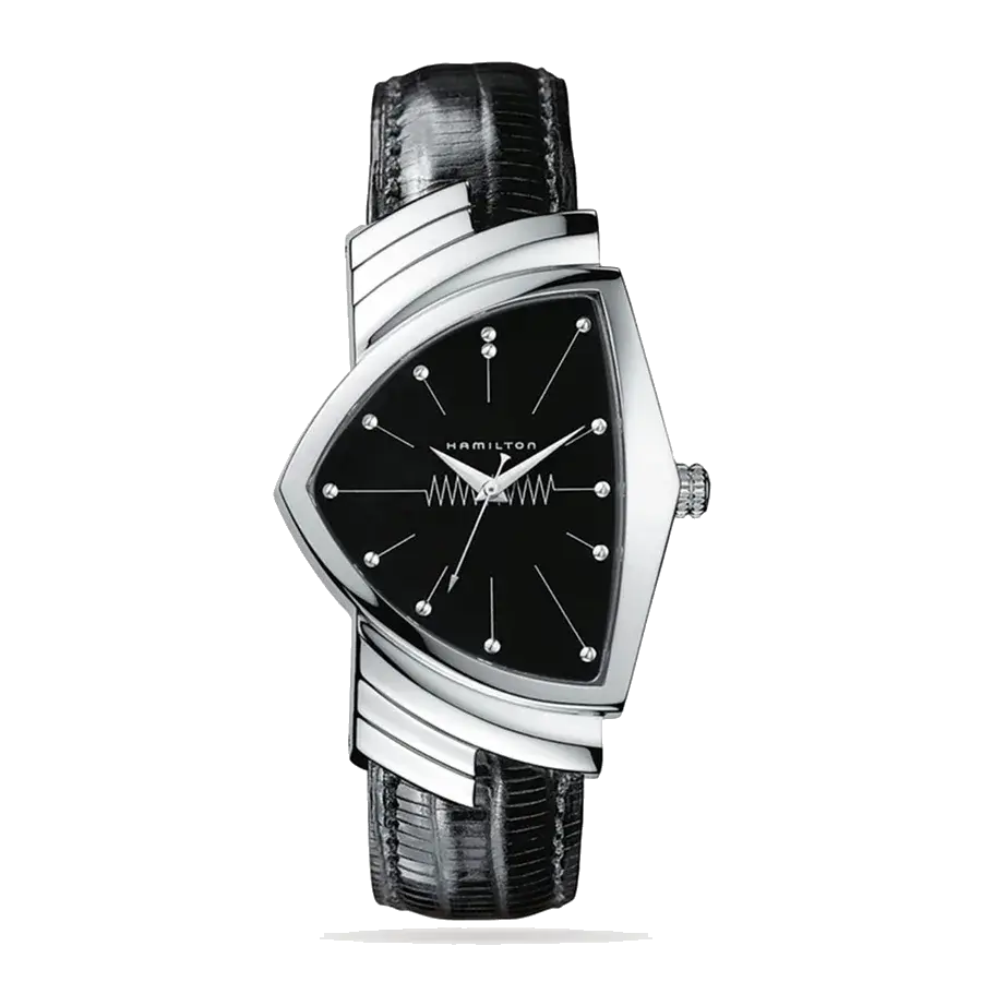 Hamilton Ventura Quartz | 32mm, Steel, Black Dial, reference 