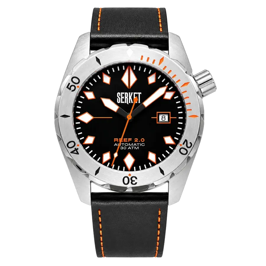 Serket Reef 2.0 Diver Swiss Black Diving Watch 46mm Black Dial, reference SWC2022RD2SB0001