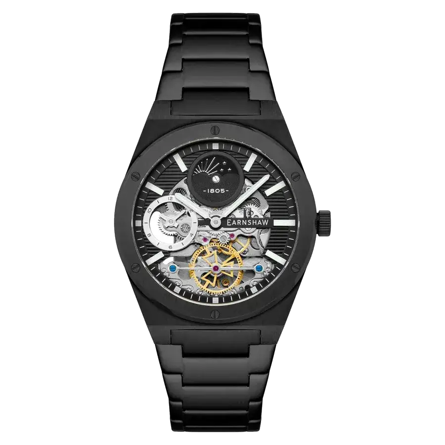Thomas Earnshaw Discovery Drake Dual Time Automatic All Black, reference ES-8291-55