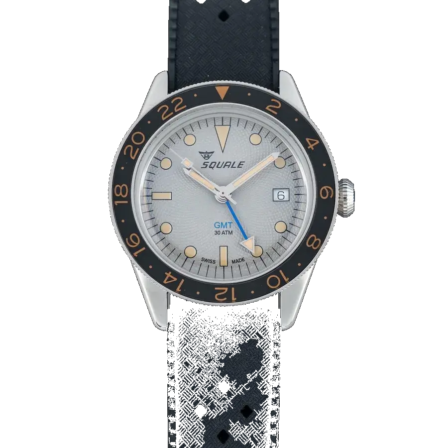 Squale SUB-39 GMT "Sharkbelly" Grey Guilloché U.S. Exclusive SUB-39ERG.HT, reference 