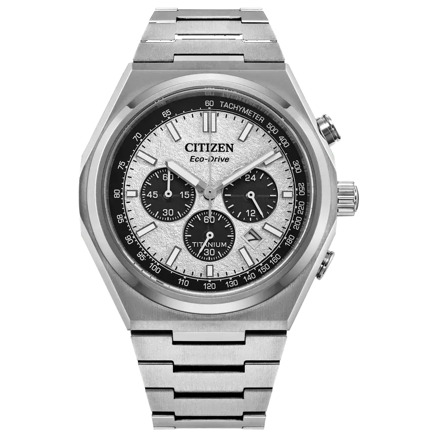 Citizen Zenshin Chrono Super Titanium Gray Textured Dial, reference CA4610-85A