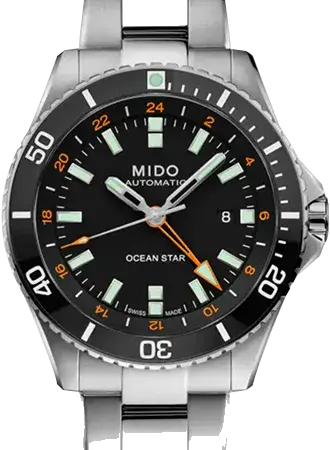 Mido Ocean Star GMT Black, reference M026.629.11.051.01/MI