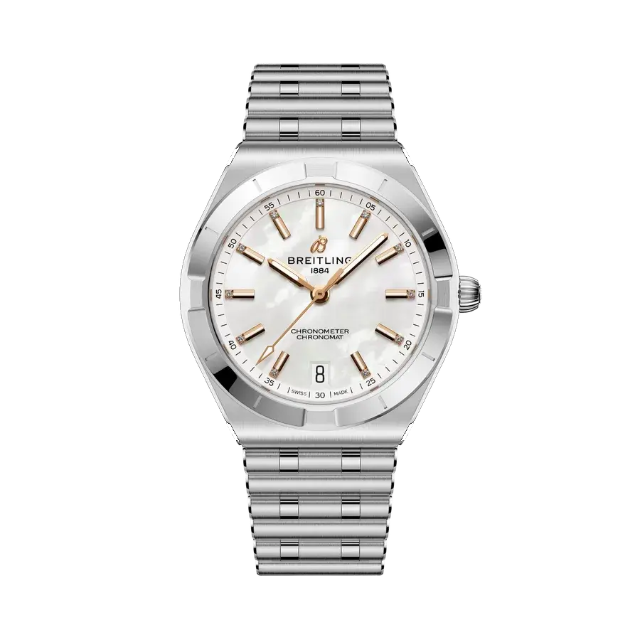 Breitling Chronomat Automatic 36 | 36mm, Stainless Steel, Diamond White Dial, reference A10320101A1A1