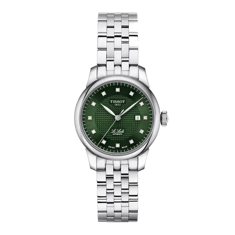 Tissot Le Locle 29mm Automatic Lady Diamond Green Dial & Stainless Steel Watch, reference 