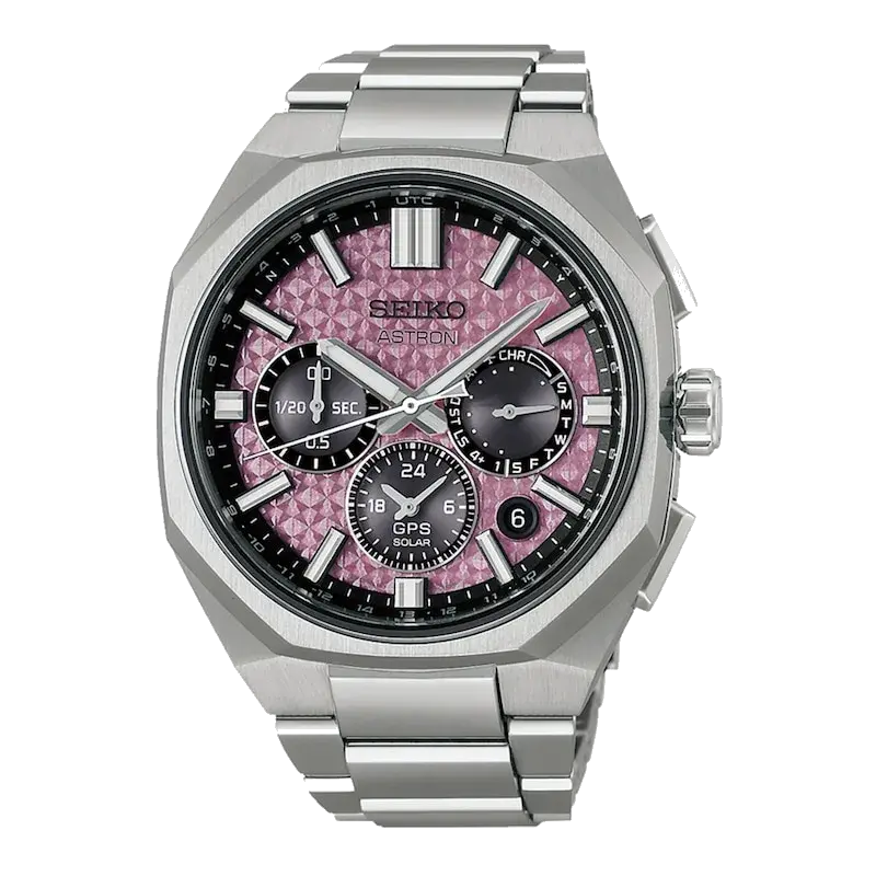 Seiko Astron GPS Solar 2026 Crystal Pink Dial & Titanium Limited Edition Watch, reference 