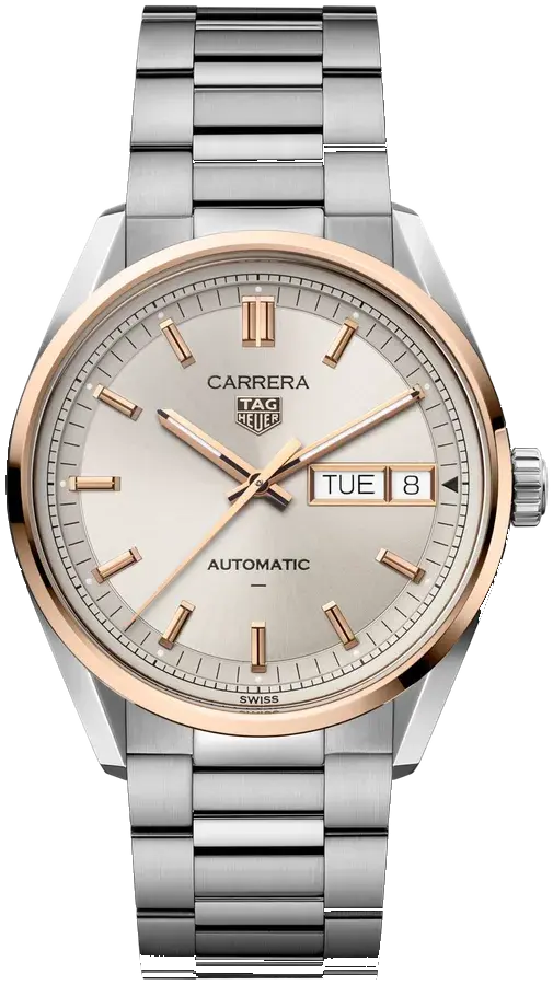 TAG Heuer Carrera Day-Date | 41mm, Steel, Champagne Dial, reference WDA2150.BA0043