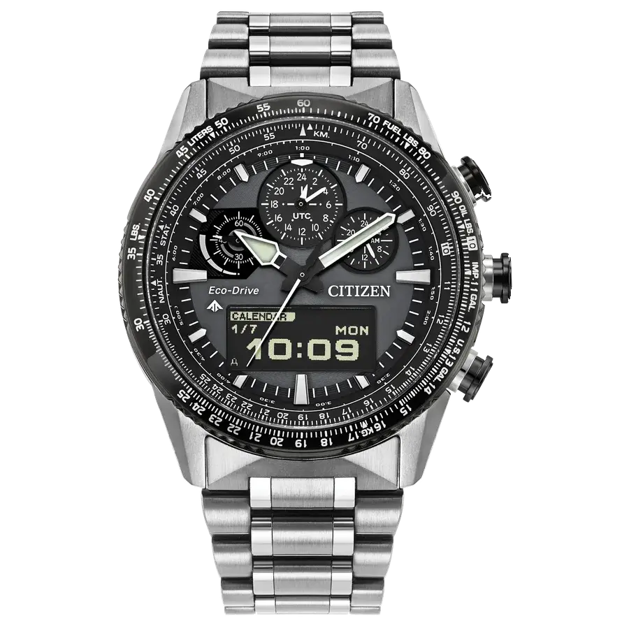 Citizen Promaster Skyhawk U830 Gray Dial Stainless Steel Eco-Drive, reference JV2006-55H