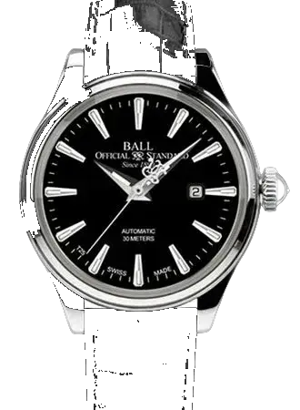 Ball Co Trainmaster Eternity Black Ladies - Leather, reference NL2080D-LJ-BK/BALL/S