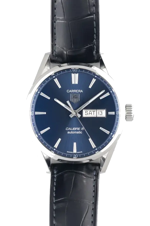 Tag heuer Carrera Day Date – Sunray Blue dial 43mm, reference OBW-WAR201E.FC6292-2287