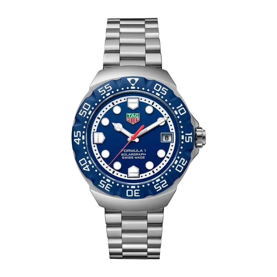 TAG Heuer Formula 1 Solargraph | 38mm, Steel, Blue Dial, reference 