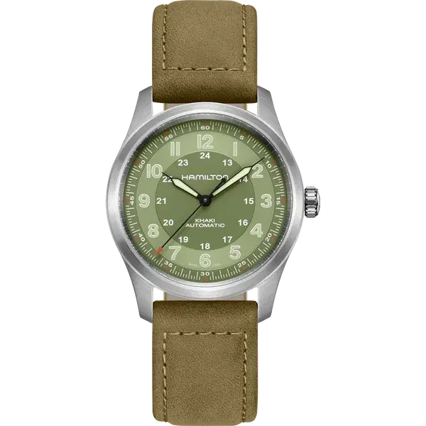 Hamilton Khaki Field Titanium Green Dial 38mm, reference H70205860