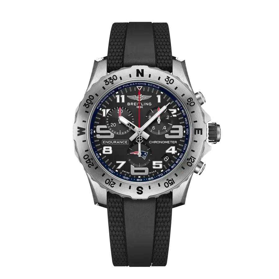 Breitling Endurance Pro 44 New England Patriots Edition | 44mm, Titanium, Rubber, Navy Dial, reference