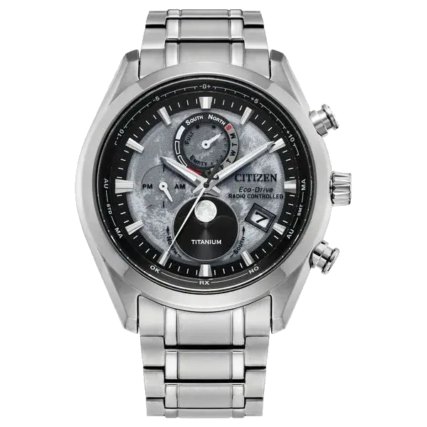 Citizen Lunar Dial Eco-Drive Super Titanium Radio Controlled, reference BY1010-57H