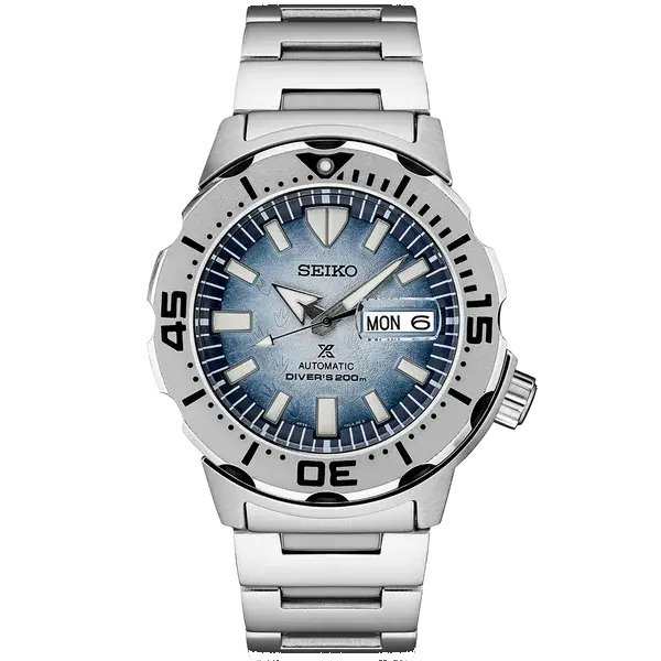 Seiko Prospex SRPG57 Limited Edition Save the Ocean Frost Dial Monster, reference SRPG57