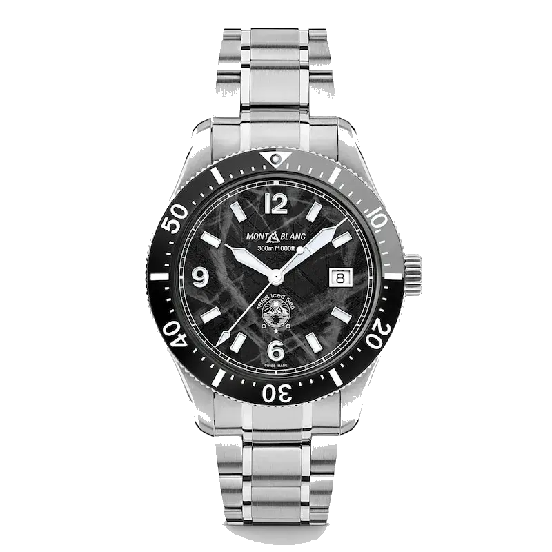 Montblanc 1858 Iced Sea Stainless Steel Watch, reference 