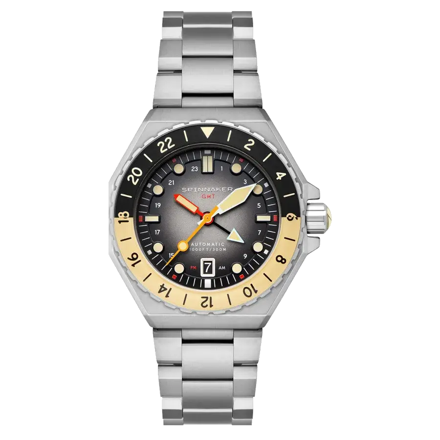 Spinnaker Dumas GMT Automatic Watch with Reversed Grey Dial, reference SP-5119-88