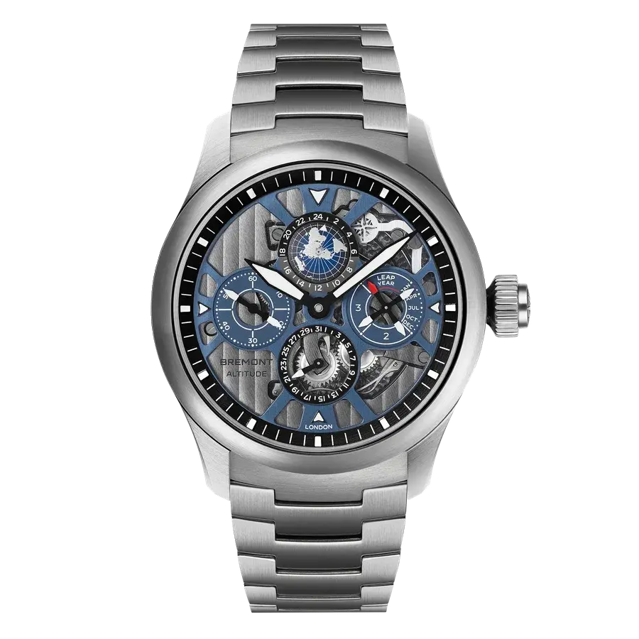 Bremont Altitude Skeletonised Perpetual Calendar GMT, reference ALT42-PER-TI-BLSKL-B