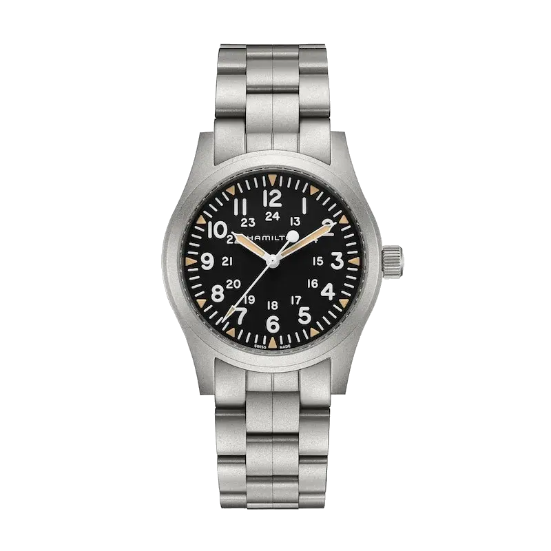 Hamilton Khaki Field Mechanical 42mm Stainless Steel Watch, reference 