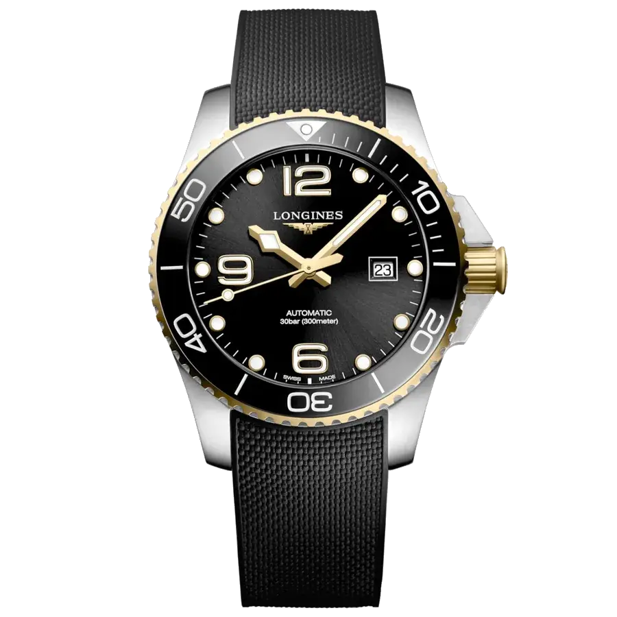 Longines Hydroconquest Sunray Black Dial 43mm, reference L3.782.3.56.9