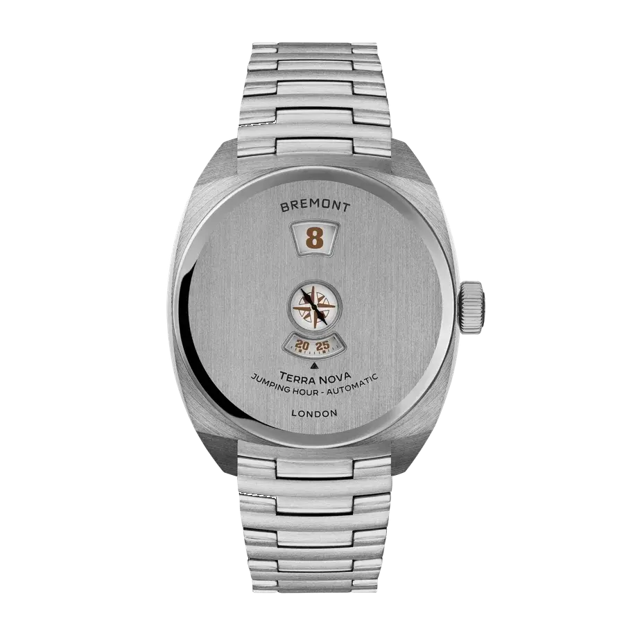 Bremont Terra Nova Jumping Hour, reference TN38-JH-SS-CC-B