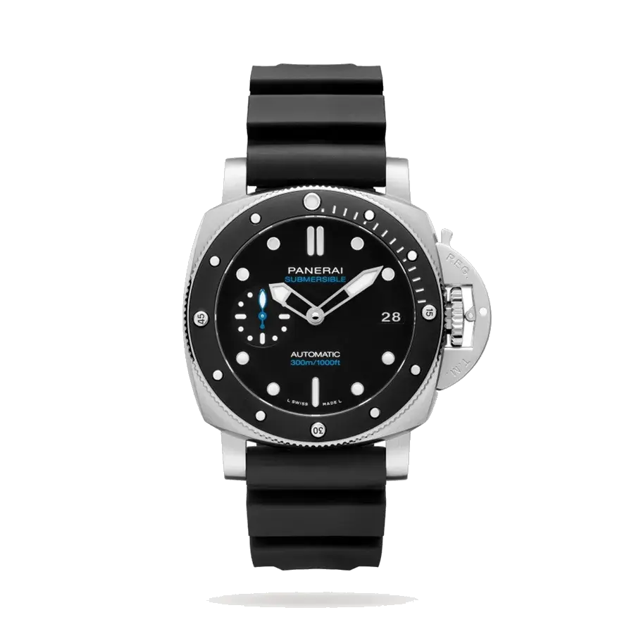 Panerai Summersible | 42mm, Steel, Rubber, Black Dial, reference 