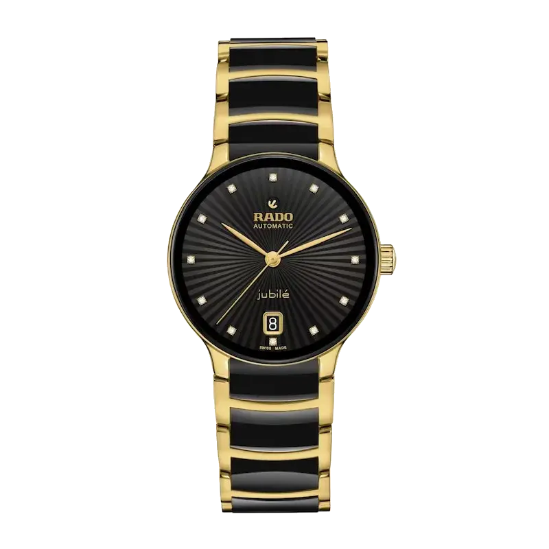 Rado Centrix Automatic Diamond & Black Ceramic Watch, reference 