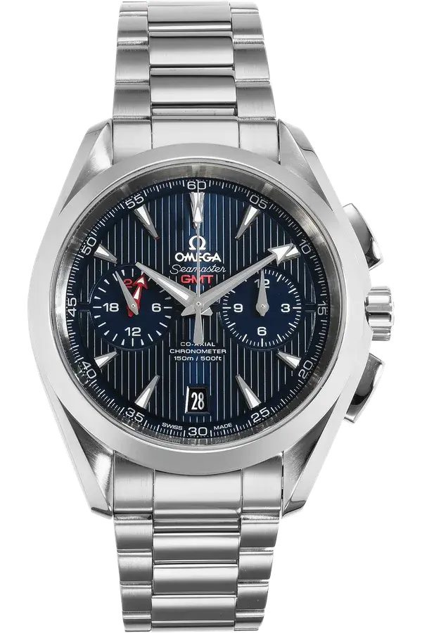 Omega Seamaster Aqua Terra GMT Chronograph Stainless Steel Automatic, reference VOM08517
