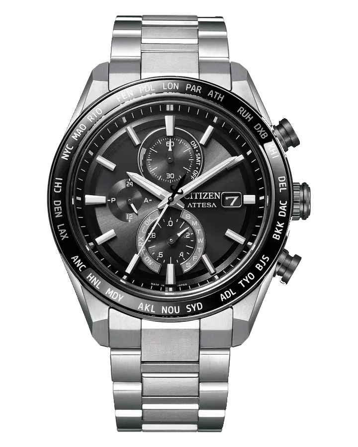 Citizen Attesa Super Titanium Atomic Timekeeping Gray DLC, reference AT8295-56E
