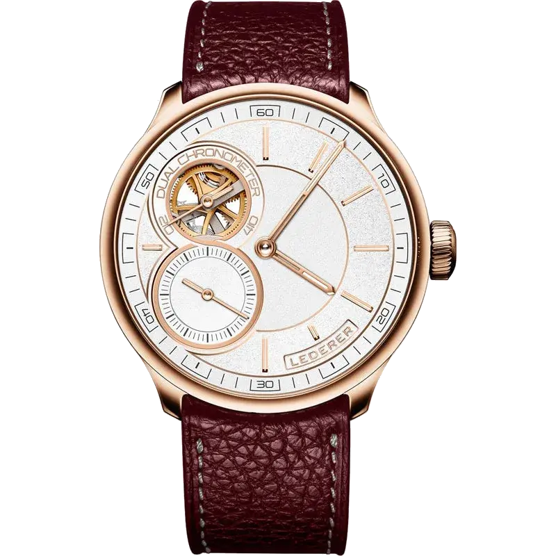 Lederer Central Impulse Chronometer Nordic Silver Rose Gold, reference CIC 9016.60.301-9N